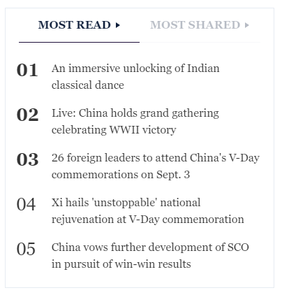 You never know why a small video story about Chinese people learning Indian dance goes top 1 on CGTN.com's most read billboard for more than a week. Not really a fancy video, but why? news.cgtn.com/news/2025-08-2…