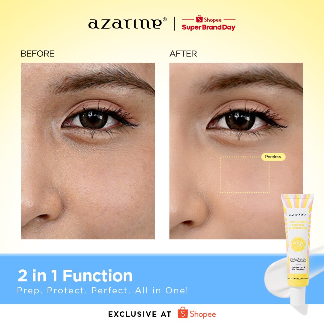 AzarineCosmetic's tweet photo. โจ ๐ต๐ฌ๐พ! ๐ฐ๐๐๐๐๐๐๐๐๐ ๐ท๐๐๐๐๐ ๐บ๐๐๐๐๐๐๐๐ ๐บ๐ท๐ญ 50 ๐ท๐จ++++ โจ
Delivering a flawless with visibly blurred pores and long-lasting makeup
๐ Suitable for all skin types
๐ Perfect for both your AM & PM routine โจ
#SunProtectionFusion #AzarineInvisipore https://t.co/2B0wXR4Nro