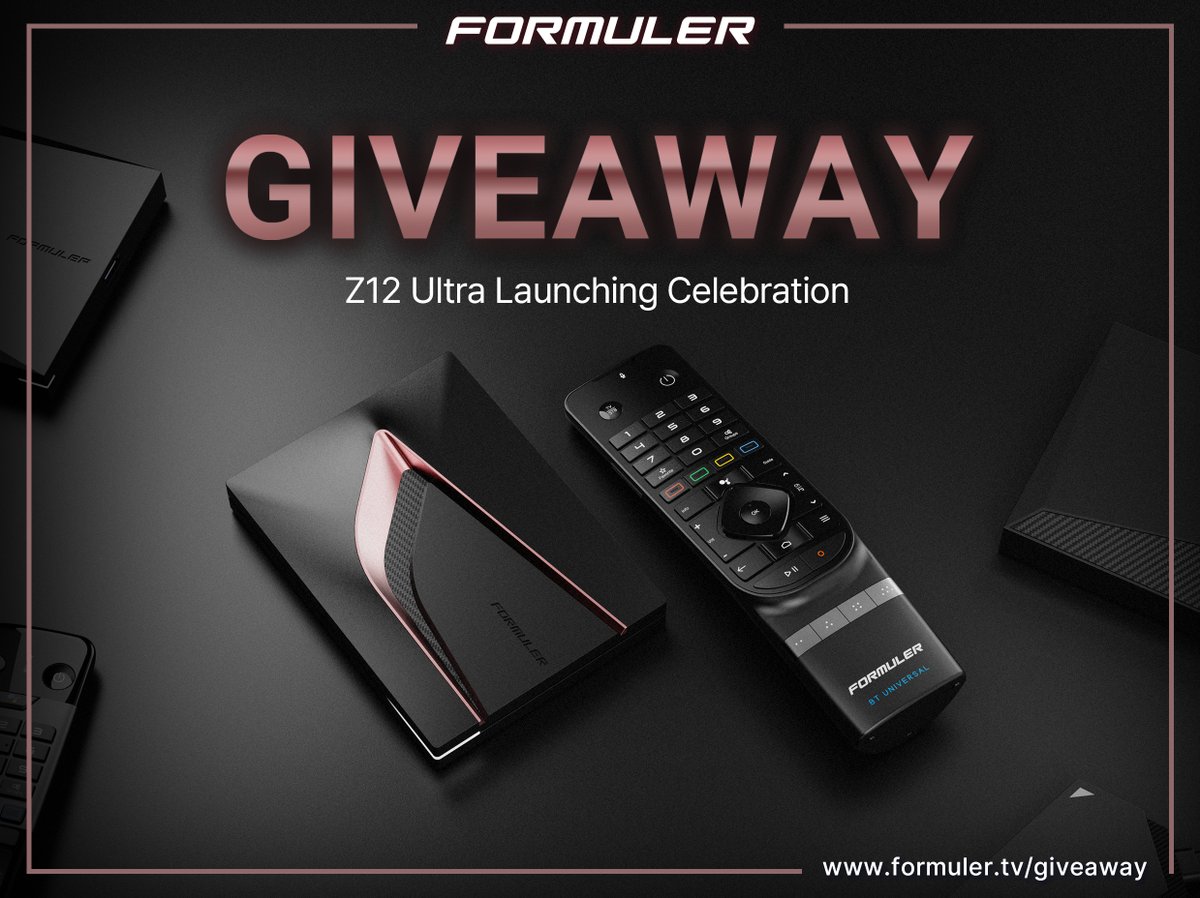 FormulerTv's tweet image. 🎁 Enter the Formuler Z12 Ultra Launching Celbration Giveaway for your chance to win.🎁

This event begins at 5:00 AM GMT, September 9, 2025.

The event ends on September 18, 2025 at 11:59 PM GMT

Check for instructions on the giveaway page.

formuler.tv/giveaway