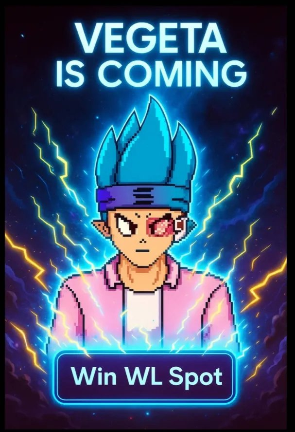 ⚠️100 WL Spots for VEGETA NFT Collection! ⚠️

📢Minting the 1 OCT

👉LIKE + RT + Tag 2 Legends
👉Drop your Solana wallet below

⏲️Winners the 25/SEP!

Good luck, Saiyans! Mint details👇
