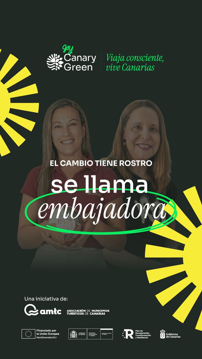 👥 Ellos son la voz del cambio. Desde sus barrios, negocios y rutas, impulsan el turismo sostenible en Canarias.
🌿 Conoce a los Embajadores de Soy Canary Green 👉canarygreen.amtcanarias.es/blog

#EmbajadoresVerdes
#TurismoConSentido
#CambioDesdeLoLocal
#ComunidadSostenible <a href="/AytoArona/">Ayuntamiento Arona</a>