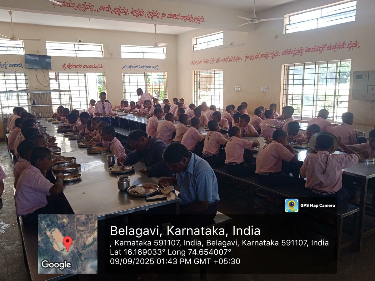 Lunch photos  #SocialAudit_SWDMeals #SocialWelfare_Karnataka