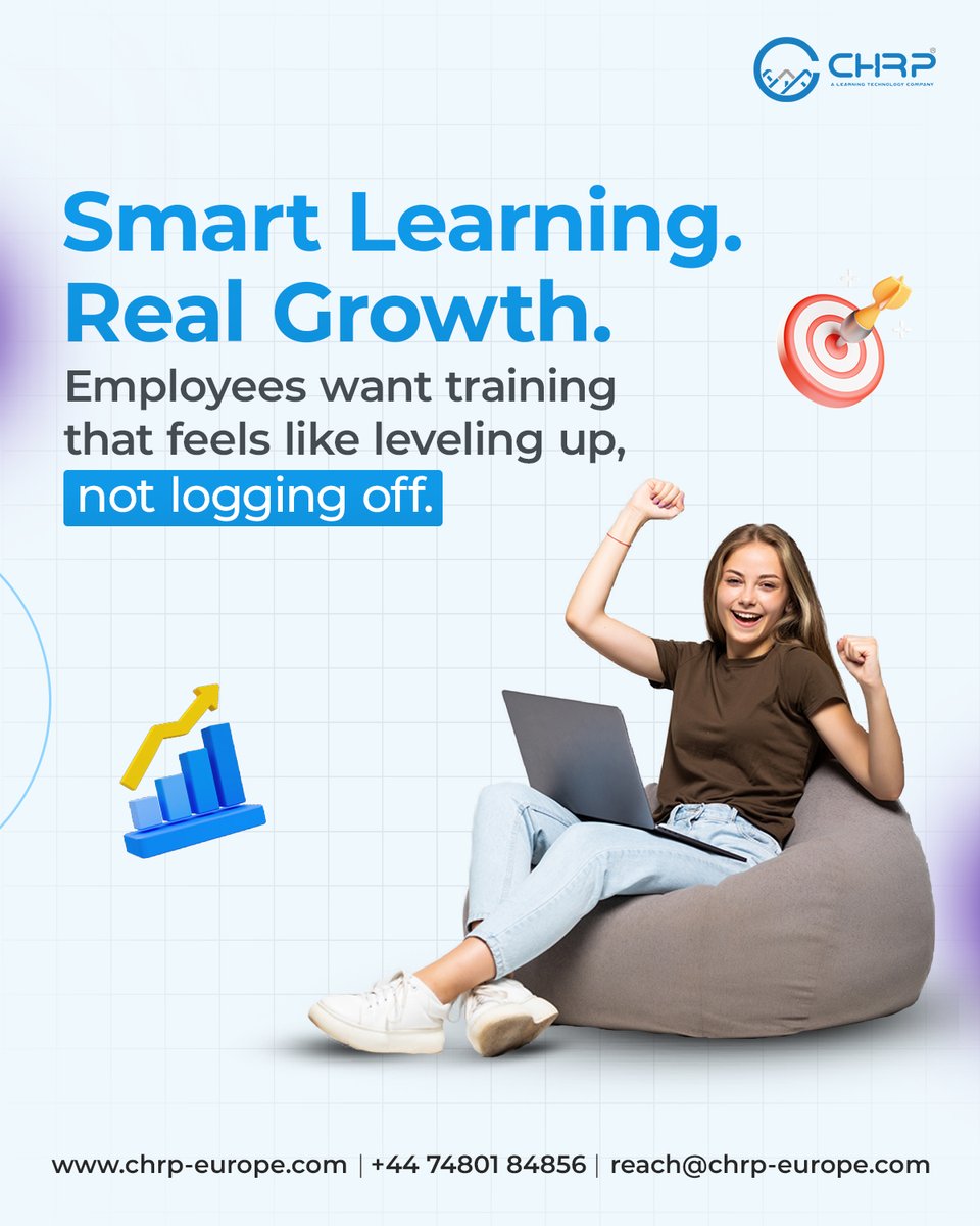 chrp_europe's tweet image. Your employees don’t want boring sessions-they want training that feels like leveling up.

Let’s build custom #eLearningmodules that your team will actually love.

DM us today to get started!
📩 reach@chrp-europe.com | 🌐 chrp-europe.com | 📱 +44 74801 84856
#chrpeurope