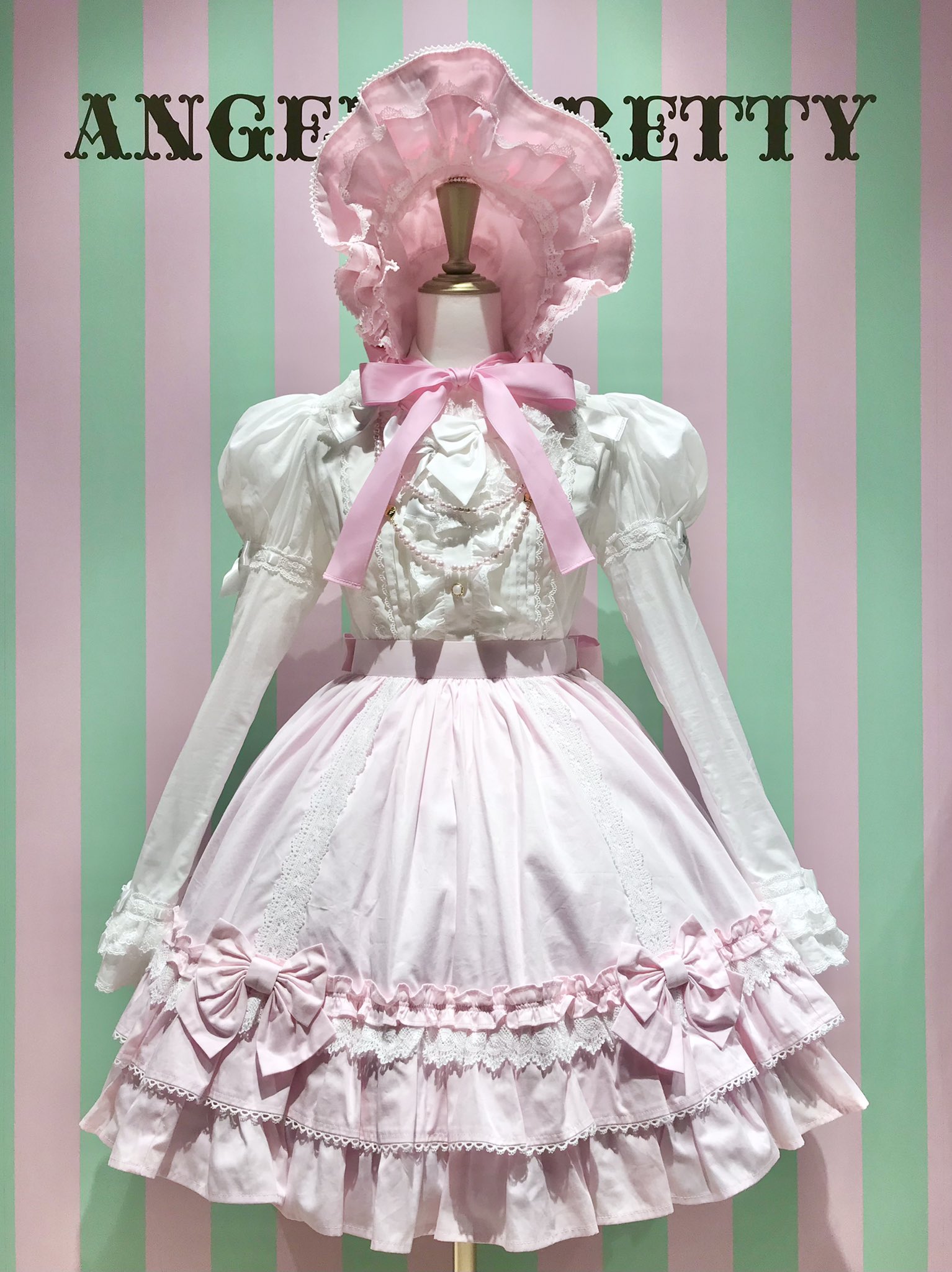 値下げ！Classic Doll ハーフボンネット Angelic Pretty Classic Doll Half Bonnet (2023) by Angelic Pretty