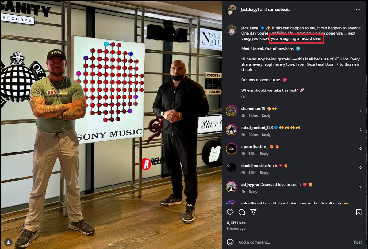 The $BOSS just signed a record deal; read that again!

If you think that the Ibiza Final Boss brand/meme/community is one of those 15 minutes of fame that's no longer relevant, think again!
😎⛓️