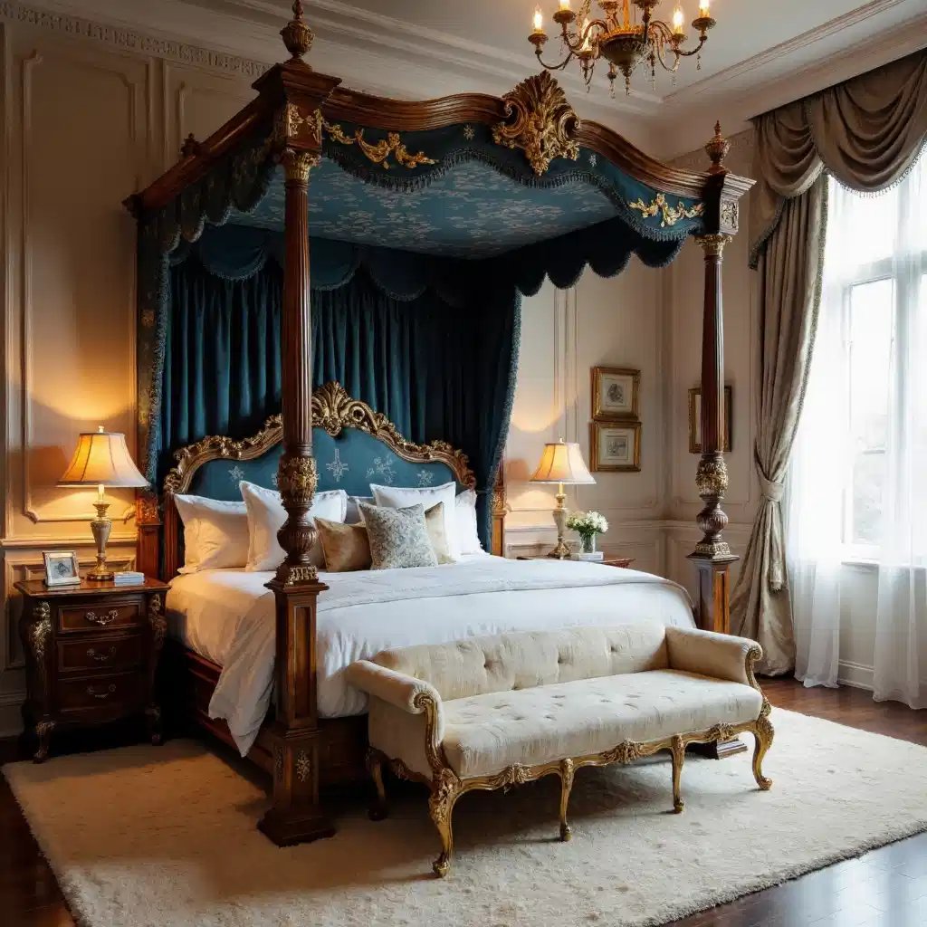 A majestic luxury four poster bed #homedecor #bedroombliss