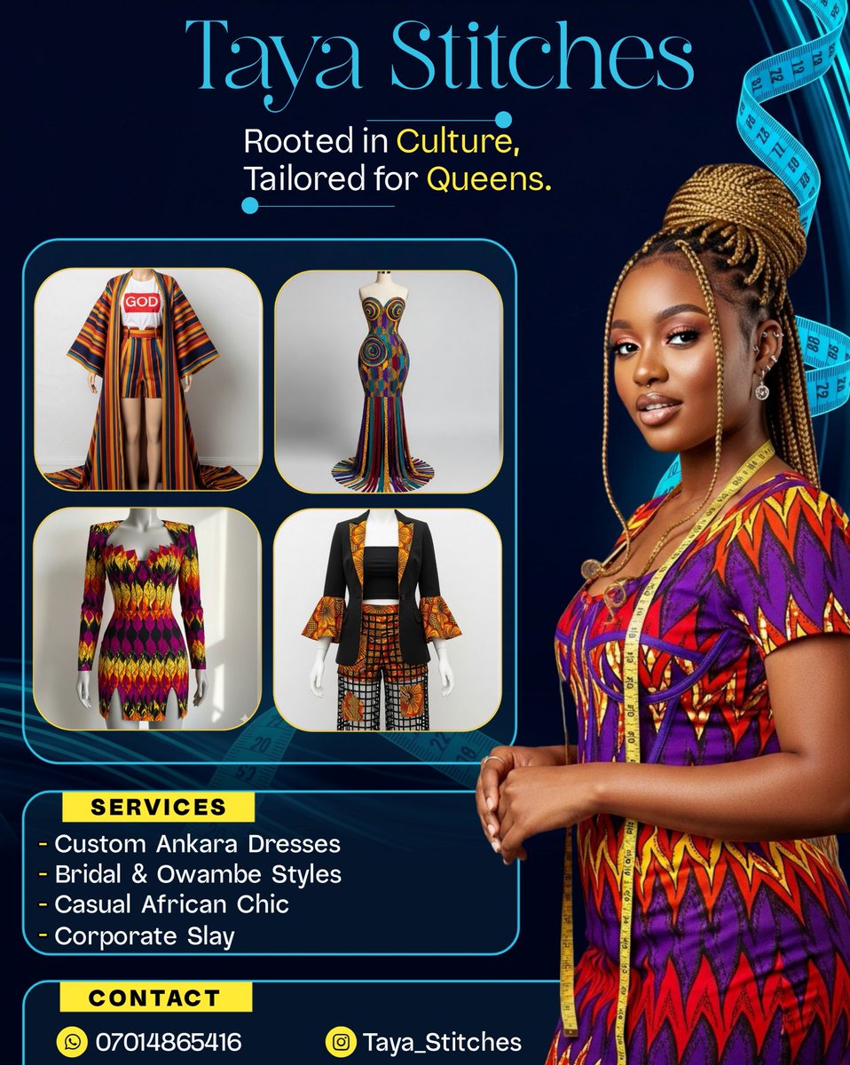 Ukpono Alfred (@alfreddignity) on Twitter photo Your brand deserves visuals that sell & speak.
I design result driven social media flyer's for fashion brands.
📩 DM to work with me
Email: ukponoabasialfred@gmail.com
Let’s make your designs unforgettable.
#GraphicsDesign Your brand deserves visuals that sell & speak.
I design result driven social media flyer's for fashion brands.
📩 DM to work with me
Email: ukponoabasialfred@gmail.com
Let’s make your designs unforgettable.
#GraphicsDesign
