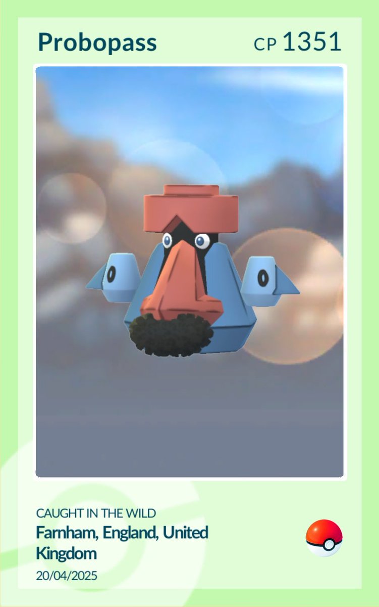 PokeDonJr23's tweet photo. Love this new guy 😂
Fake nose & moustache combo
#Pokemon @PokemonGoApp #PoGo #PokemonGo #Probopass https://t.co/PcQwugdI6X