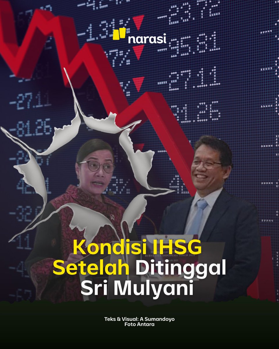 NarasiNewsroom's tweet photo. Gimana IHSG hari ini? Udah cek?📈📉 https://t.co/wCqJmOMN1p