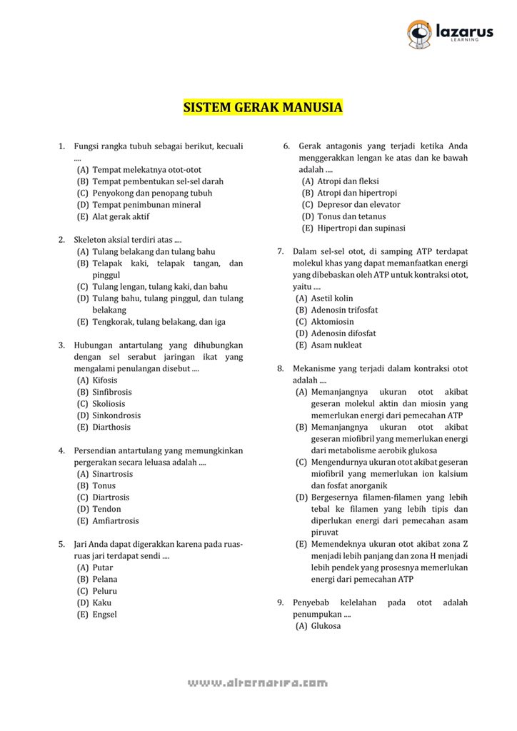 studywithbloom's tweet image. ⋆˚꩜｡Latsol TKA Biologi
📚Materi: Sistem Gerak

𝑙𝑖𝑘𝑒 𝑎𝑛𝑑 𝑟𝑡 𝑦𝑎𝑎!── .✦

#studywithbloom jejak🫧

#studytwt #tka #snbp2026 #AMBISVERSE