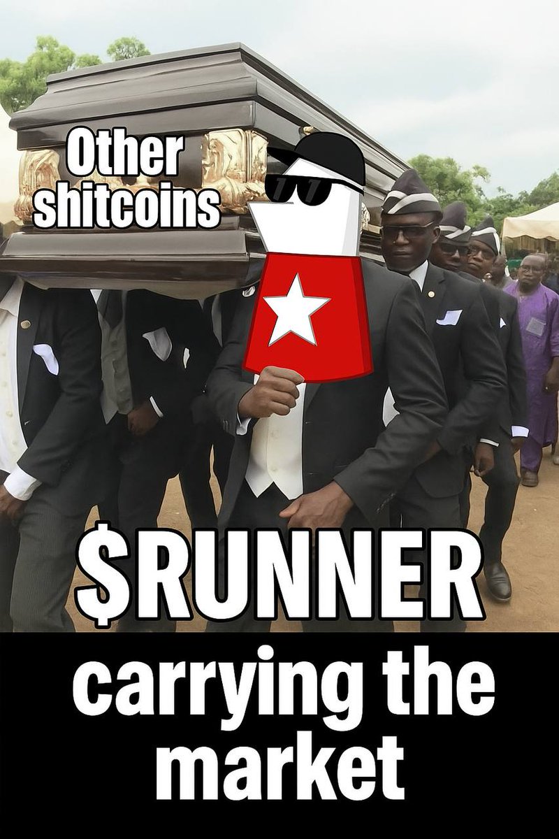 Sometimes the chart tests you.
Sometimes the market tests you.

But if you’re holding $RUNNER, you just keep running.