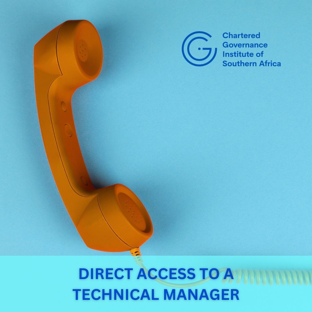 chartgov's tweet image. 🧑💻 Got a tricky governance or compliance query? As a CGISA member, you have access to a dedicated Technical Manager who can guide you through complex questions with practical, professional answers.

💬 Expert support. Real solutions: chartgov.co.za/members

#TechnicalSupport