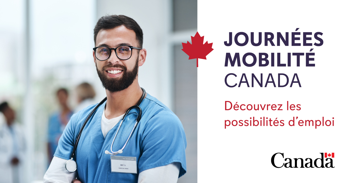 Participer aux #JournéesMobilitéCanada à Bruxelles est aussi une chance de trouver un emploi au Canada🍁! Venez rencontrer des employeurs de différents secteurs (santé, hôtellerie, transports, etc.) le 20 septembre. Inscrivez-vous dès aujourd'hui 🔗bit.ly/JMC-Bruxelles