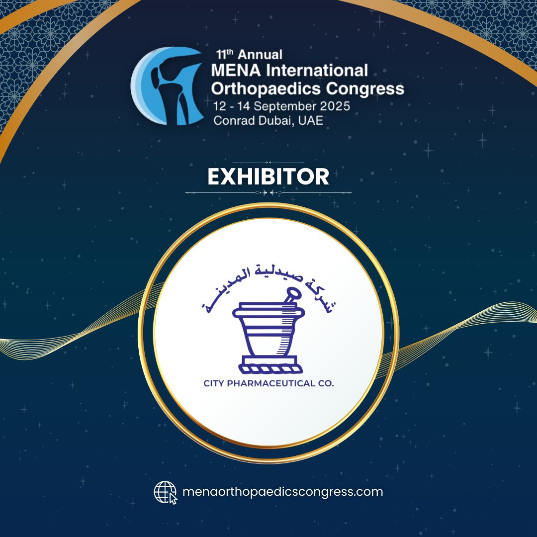 handsurgerypro's tweet photo. Proud to have City Pharmaceutical Co. on board as an Exhibitor of#MOC11. Thank you for your commitment to driving innovation and excellence in orthopaedic care.

Register here: https://t.co/grTZz3j9wM

#orthopaedic #surgery #physicaltherapy #ortho #physiotherapy https://t.co/sTx8QmLDXh