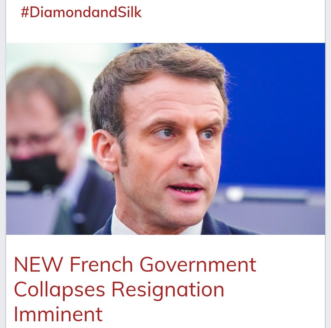 NEW: French Government Collapses, Resignation Imminent.