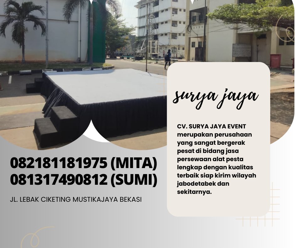 suryajayaevent1's tweet image. Sewa Panggung Out door Aneka Ukuran Tinggi Jakarta

lnformasi ebih lanjut bisa menghubungi nomor dibawah ini via wa atau sms : 082181181975 ( mita) 081317490812 (sumi)

#sewapanggung #panggung