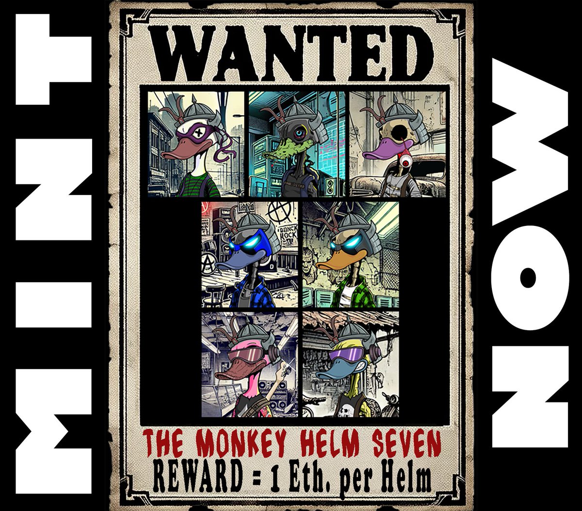 They don’t call it a bounty for nothing.
Mint a Monkey Helm.
Walk away with 1 ETH.

nft-generator.art/mints/cm90ffcc…