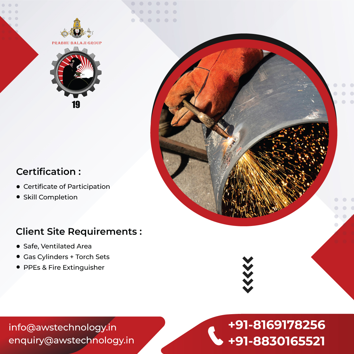 AWS_Tech_Center's tweet image. Gas Cutting Training Services

✔️ Oxy-fuel cutting principles
✔️ LPG vs Acetylene
✔️ Safe setup &amp;amp; troubleshooting
✔️ Hands-on cutting

📅 1-Day / 2-Day | 📍 On-site &amp;amp; Off-site
📞 +91-8169178256 | ✉️ enquiry@awstechnology.in

#GasCutting #IndustrialSkills #SafetyFirst