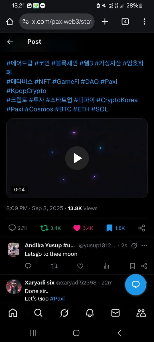 yusup101207's tweet photo. @paxiweb3 @Official_Upbit @BithumbOfficial @CoinoneOfficial @upbitglobal paxi13wffddftftq3e0vey6rrqghqr2cc6qtdyzv9ka https://t.co/QUaGtcER8U