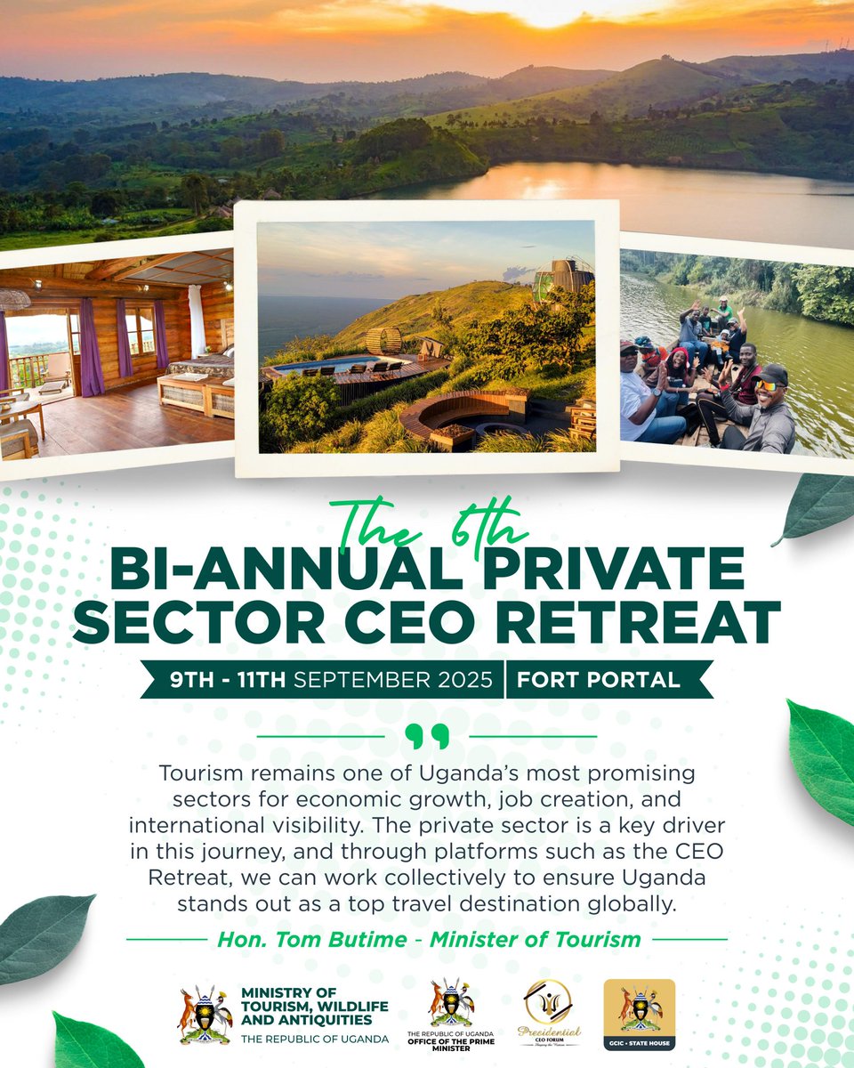 MTWAUganda's tweet image. The 6th Bi-Annual @PCF_Uganda CEO retreat kick starts today in #FortPortal Tourism City pertaining the theme, &quot;Transforming Uganda into a Preferred Tourism Destination: Enhancing Public-Private Sector Investment in Infrastructure, Conservation, Digitalization, Product…