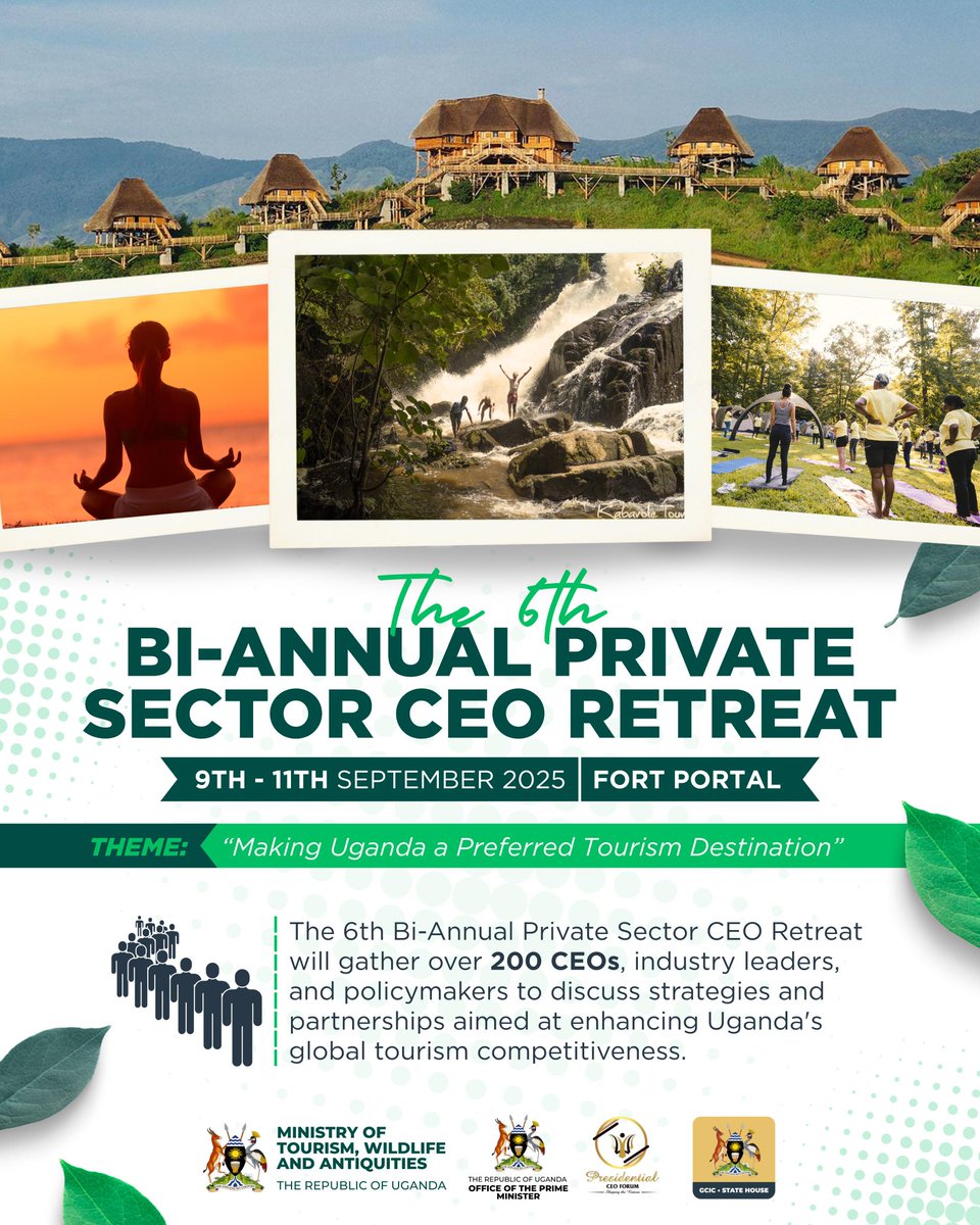 MTWAUganda's tweet image. The 6th Bi-Annual @PCF_Uganda CEO retreat kick starts today in #FortPortal Tourism City pertaining the theme, &quot;Transforming Uganda into a Preferred Tourism Destination: Enhancing Public-Private Sector Investment in Infrastructure, Conservation, Digitalization, Product…