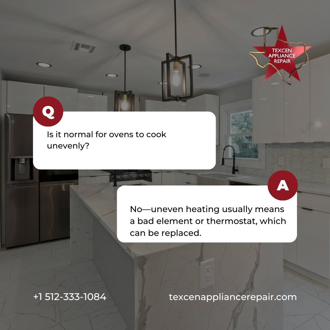 texcenappliance's tweet image. Don’t settle for half baked results, call Texcen Appliance Repair today for expert oven service!

#texen #austinappliancerepair #FastReliableService #ExpertFixes