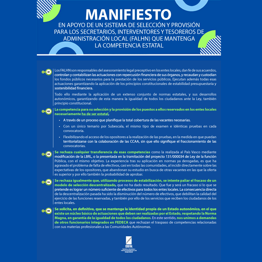 📢 ¡Casi 3.000 firmas!

Gracias por apoyar el Manifiesto en defensa de un sistema de selección y provisión para secretarios, interventores y tesoreros de la Administración Local que mantenga la competencia estatal🙏

🔗 Súmate 👉 bit.ly/4m48S4M

#HabilitaciónNacional