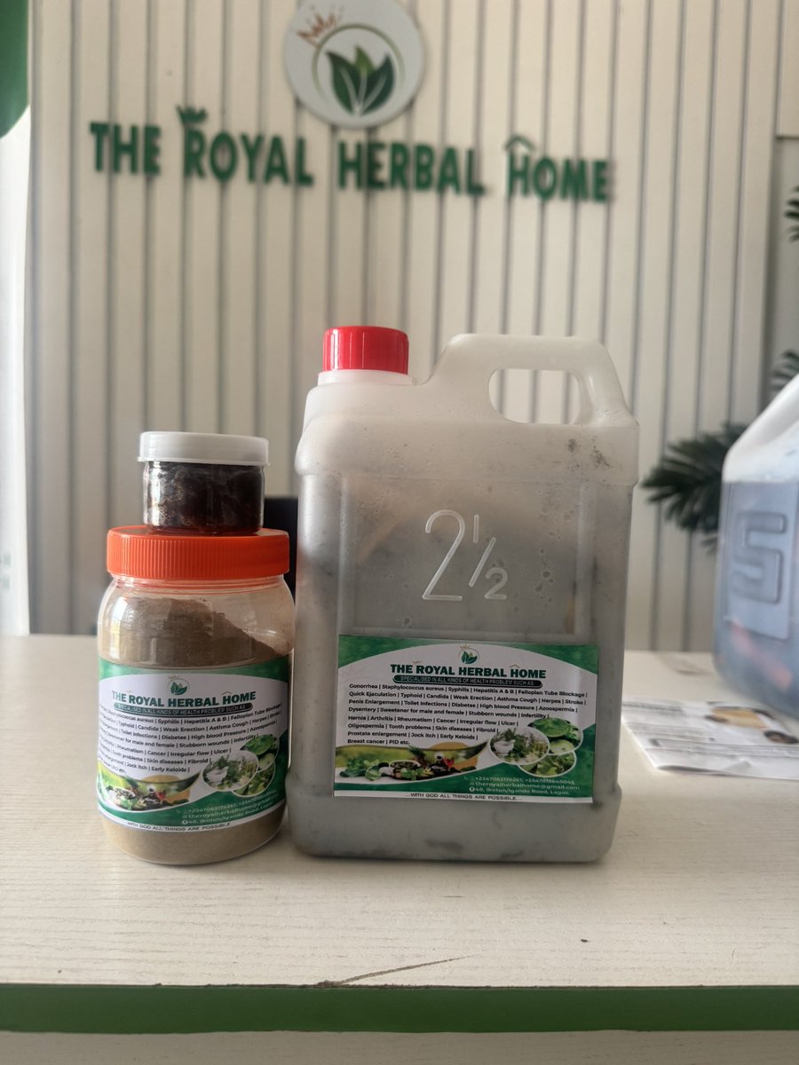 Patronizing us means you want total cure of your health problems!

Patronize us today and have a lifetime testimony ☘️☘️☘️🪴🪴🪴💪🏻💪🏻💪🏻