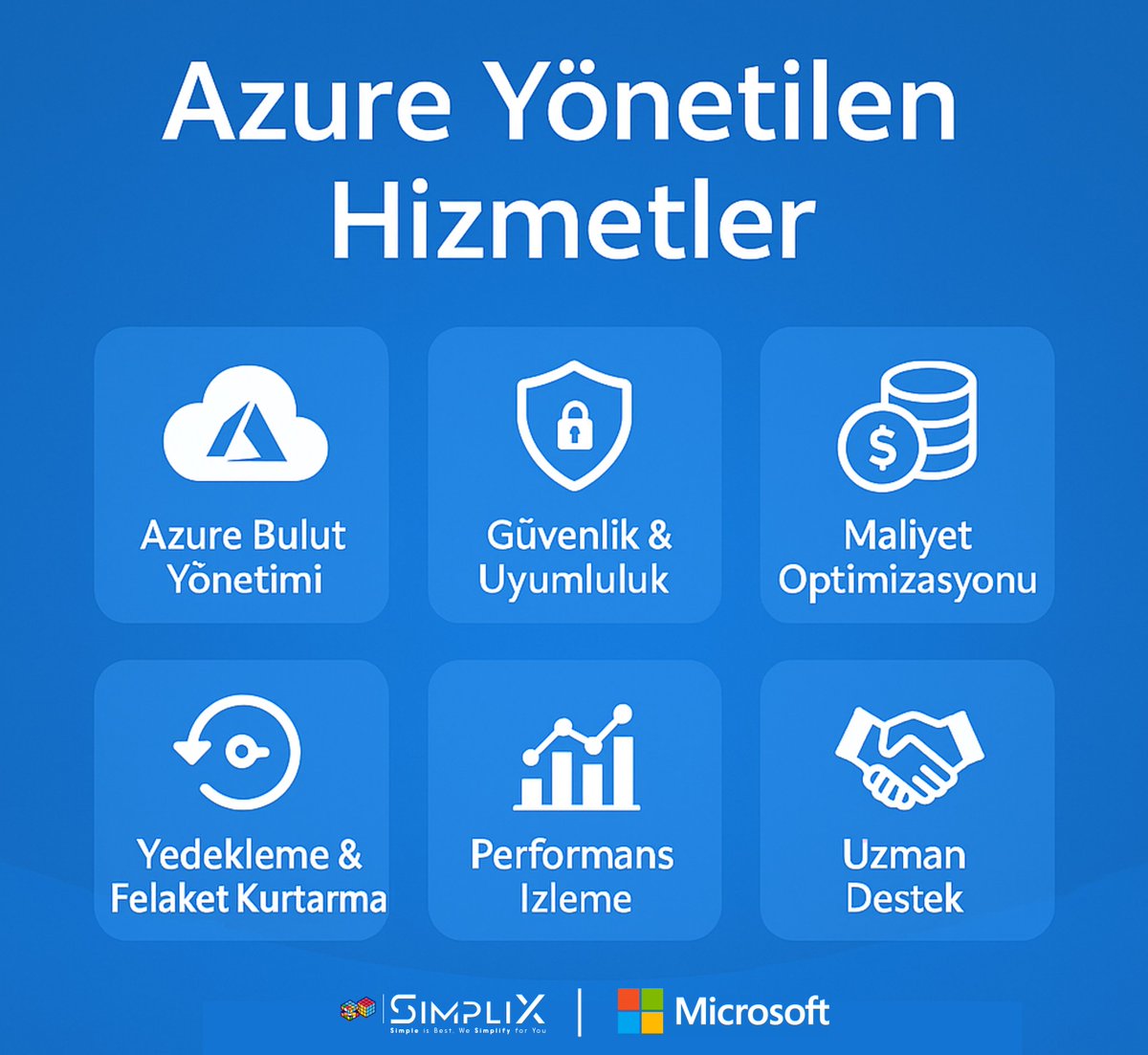 🚀 Azure Yönetilen Hizmetlerde SimpliX Güvencesi

#SimpliX Teknoloji Hizmetleri olarak #Microsoft Partner’lığımız ve Microsoft sertifikalı ekibimizle işletmelerin #Azure yatırımlarını en verimli şekilde kullanmalarını sağlıyoruz.

linkedin.com/feed/update/ur…