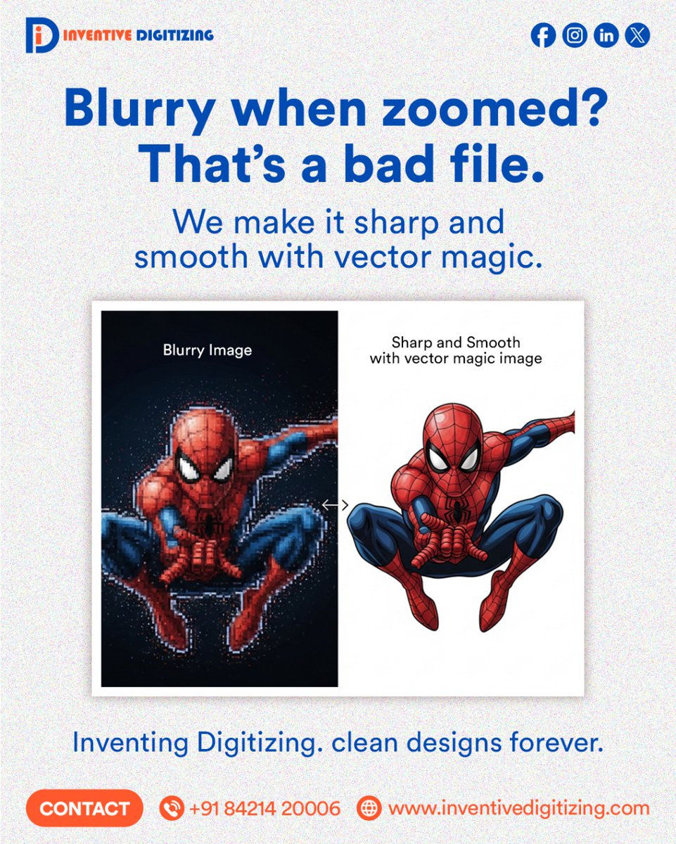 Blurry logos? That won't work❌ We make them clear, sharp, and forever clean ✔️✨