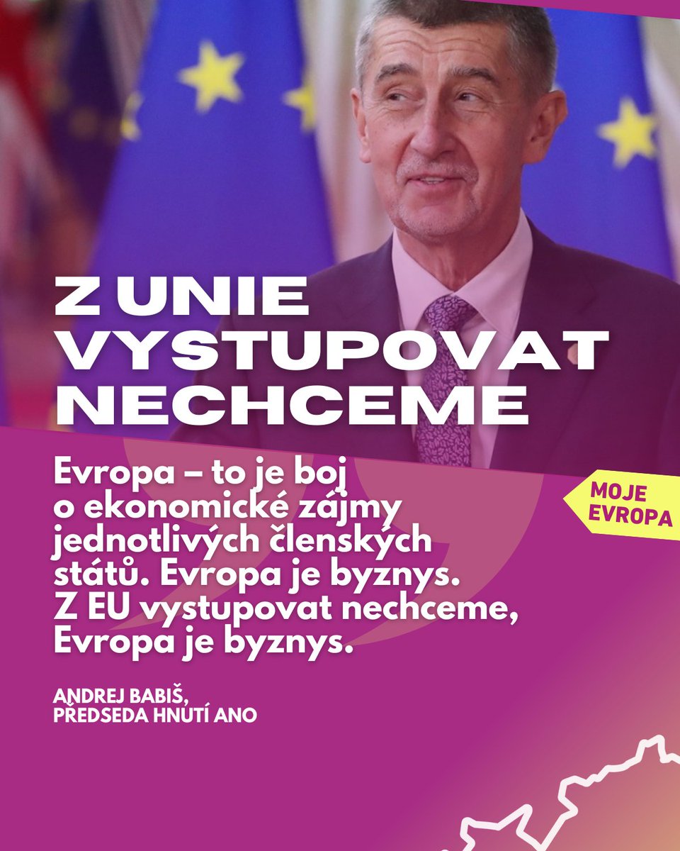 To, že se na to <a href="/AndrejBabis/">Andrej Babiš</a> dívá po svém, nic nemění na tom, že vzkaz voličům je jasný. Česko podle něj patří do Evropy.