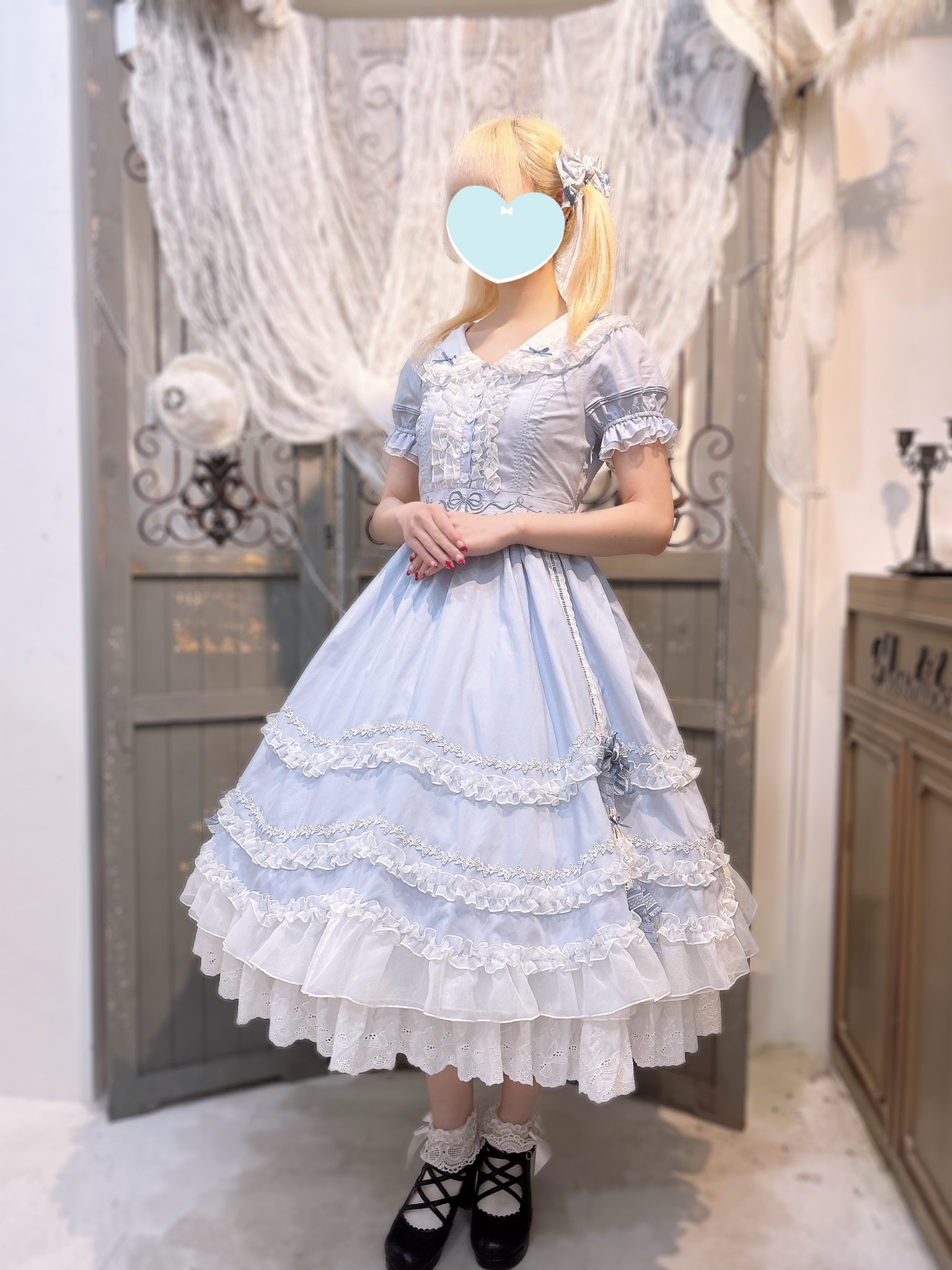 星箱Works たっぷりフリルのパフスリーブニット たっぷりフリルのパフスリーブニット | HoshibakoWorks