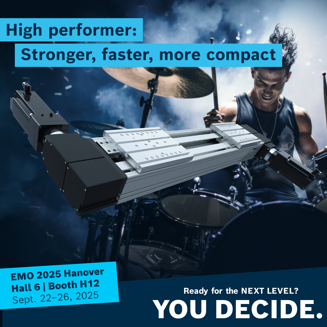 boschrexroth's tweet image. 🥁💥 Rethink machine tools - the new compact module CKR-280 with its dual belt drive offers completely new possibilities in the heavy-duty sector: 🔗boschrexroth.de/compact-module…🔗
#BoschRexroth #LinearMotionTechnology #CompactModules #MachineTools #EMO2025