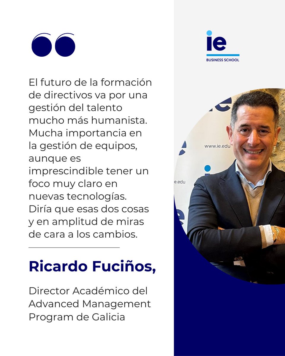 Ricardo Fuciños, comparte su visión sobre el futuro del liderazgo y la gestión empresarial. Entrevista completa: pulse.ly/nz7oncgsz9
Advanced Management Program de Galicia: pulse.ly/pcb5vbnmbk
#IEExecutiveEducation #ImparablesIE #YouAreMadeForMore