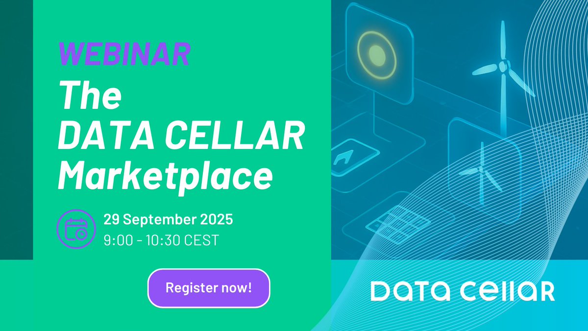 🚨New webinar! 
What if #energy stakeholders could access a dedicated marketplace to exchange services, #data, and innovative solutions?⚡

📅 29th September 2024
🕒 9:00 - 10:30 (CEST)

🔗 Register: ow.ly/k7GJ50WPnlG

#EnergyTransition #Innovation #SustainableEnergy