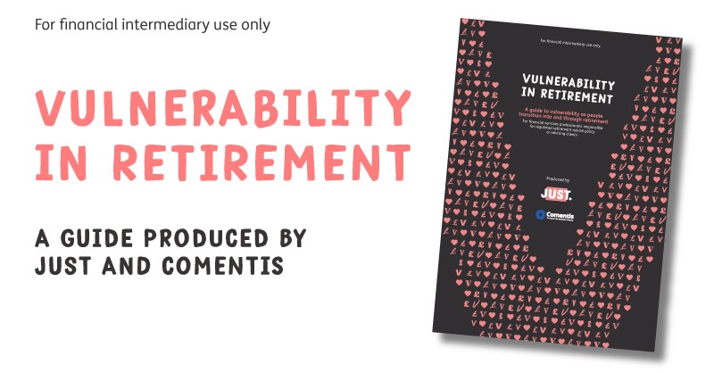 📢Advisers. If you’re looking for help to ensure the financial wellbeing and peace of mind of your clients in vulnerable circumstances, look no further than ‘Vulnerability in retirement’. It’s a guide we’re delighted to have written with our friends Comentis. Download now.