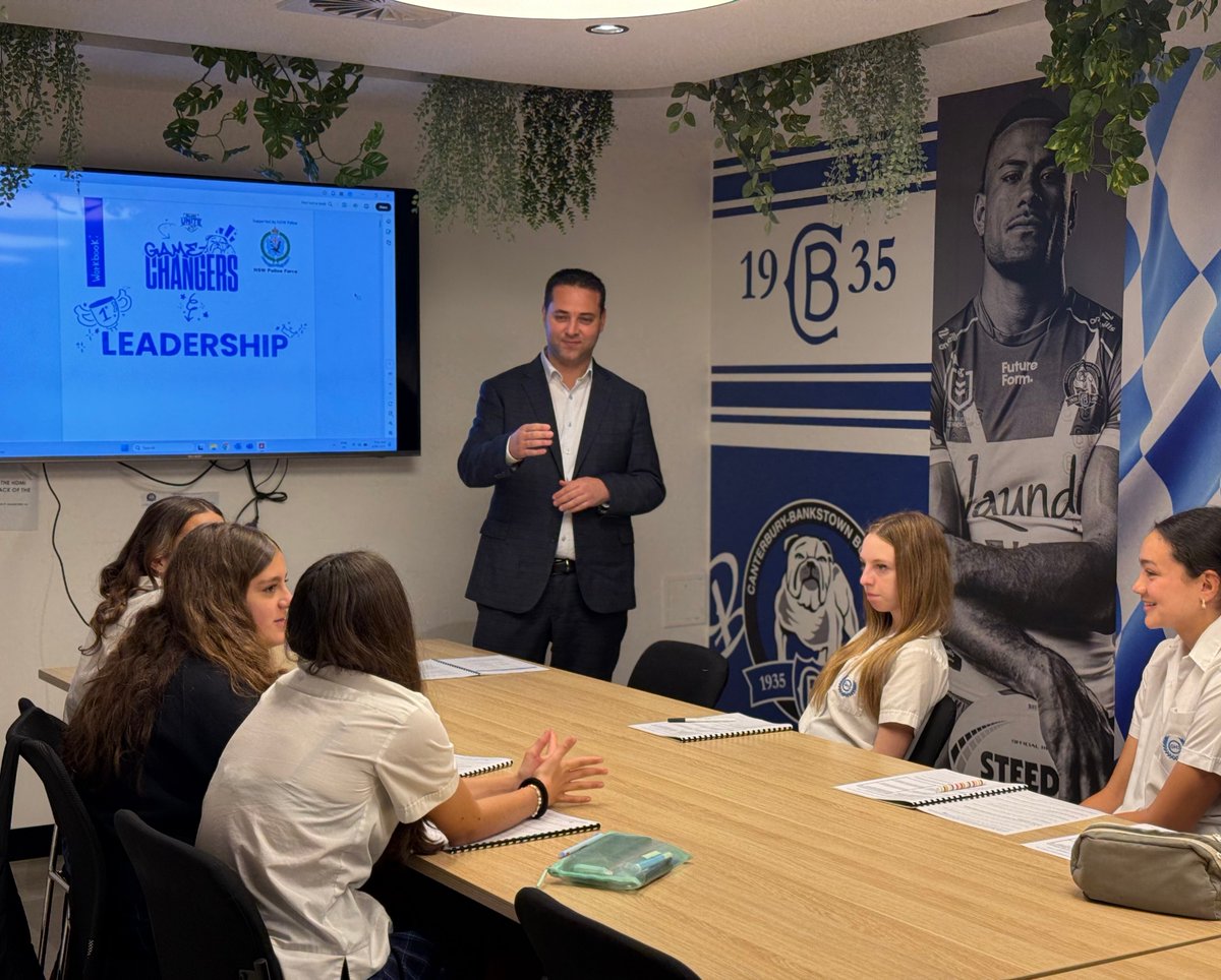 We're inspiring the leaders of tomorrow.

It was a pleasure to speak to students from Canterbury Girls High School about what it means to be a leader for the Bulldogs Game Changer Program.  

Just remember - find your passion and go for it!