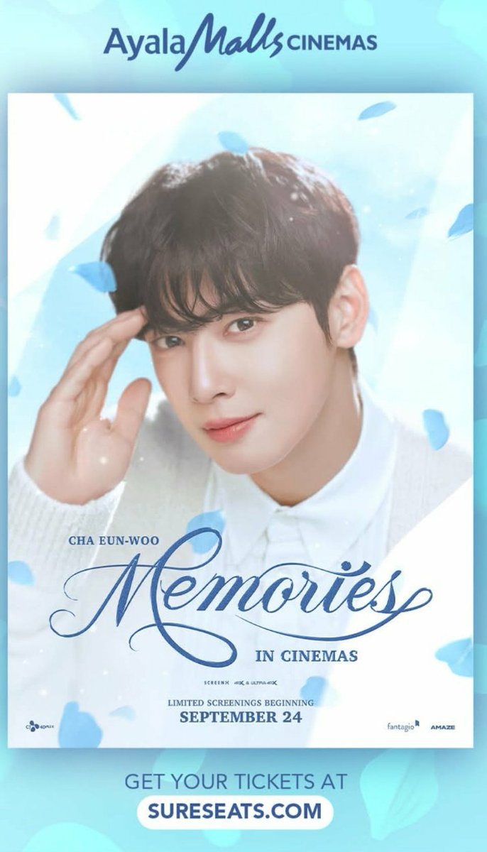 Cha Eun Woo: MEMORIES will be hitting Ayala Malls Cinemas starting September 24, 2025 ..

<a href="/AyalaMalls/">Ayala Malls</a> 
<a href="/CHAEUNWOO_offcl/">CHA EUN-WOO OFFICIAL</a> 
250909
#ChaEunWoo | #차은우 | #チャウヌ | #车银优 | #ชาอึนวู | #이동민 | #로하수호 | #아스트로 | #ASTRO