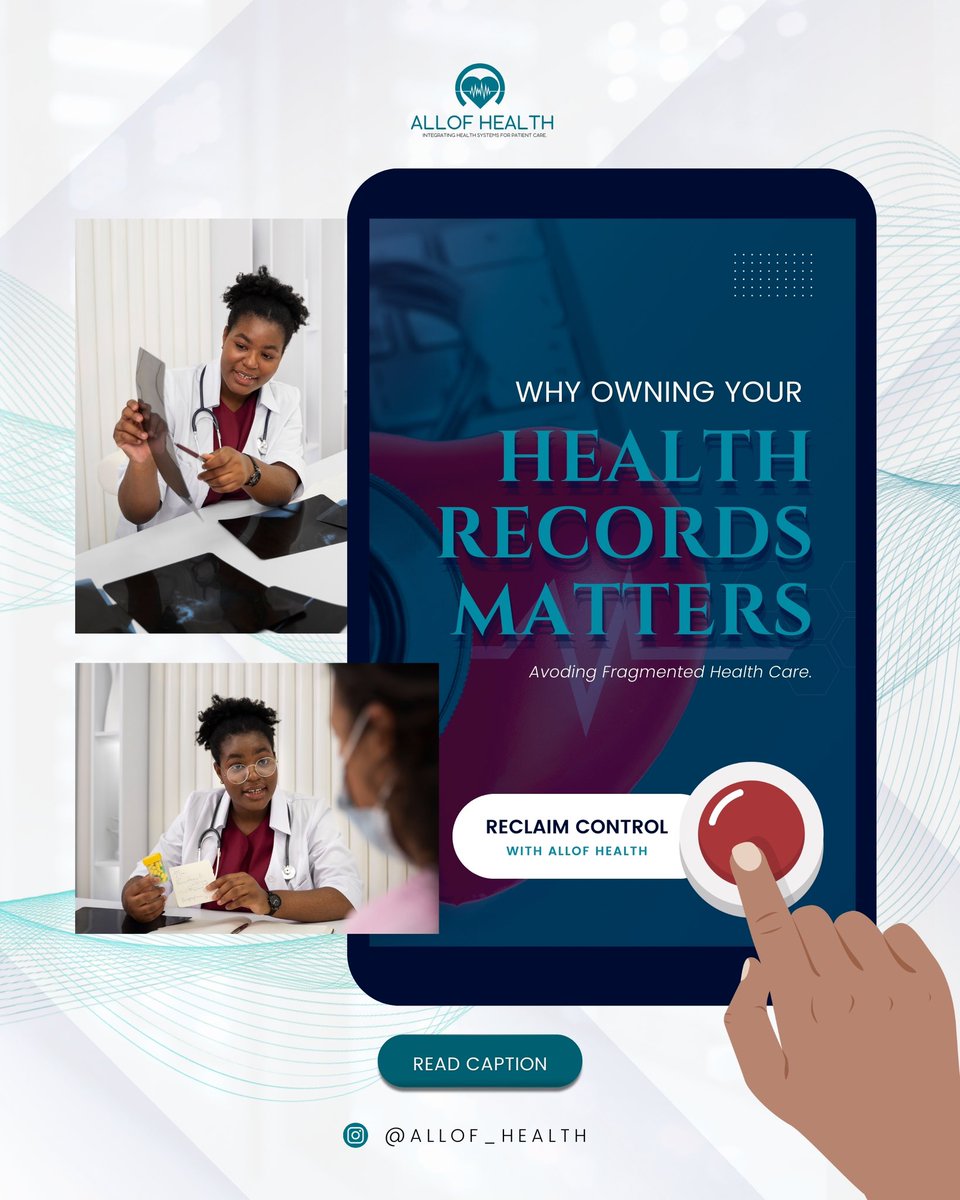 allof_health's tweet photo. Imagine a healthcare experience where every professional you meet instantly understands your health journey—no missing files, no repeated tests, no uncertainty.

Today, many people face fragmented healthcare systems that scatter their medical story across hospitals, laboratories, and clinics. This disconnection can cost valuable time, unnecessary expenses, and, in some cases, affect outcomes.

At Allof Health, we are committed to changing this. We believe your health records should truly belong to you—secure, connected, and always within your reach.

Owning your health data is not just about convenience; it is about empowerment:
✅ Access to faster, safer treatment
✅ The freedom to share with trusted professionals
✅ A healthcare system that finally works for you

Your health story is yours to own. Take control here: https://t.co/Lk0giHBOcc 

#AllofHealth #OwnYourHealth #HealthForAll #HealthInnovation #PatientFirst #DigitalHealth