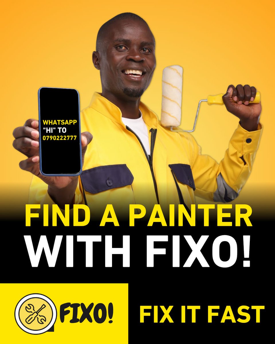 FixoSolutions's tweet image. Here’s what we offer, and we stand by it:
✔️ Fundis who show up
✔️ Fundis who know what they’re doing.
✔️ Fundis you can trust in your home.
From leaky taps to a fresh coat of paint, FIXO gets it done, fast, clean, and professional.
📲WhatsApp “Hi” to 0790 222 777
#FIXOSolutions