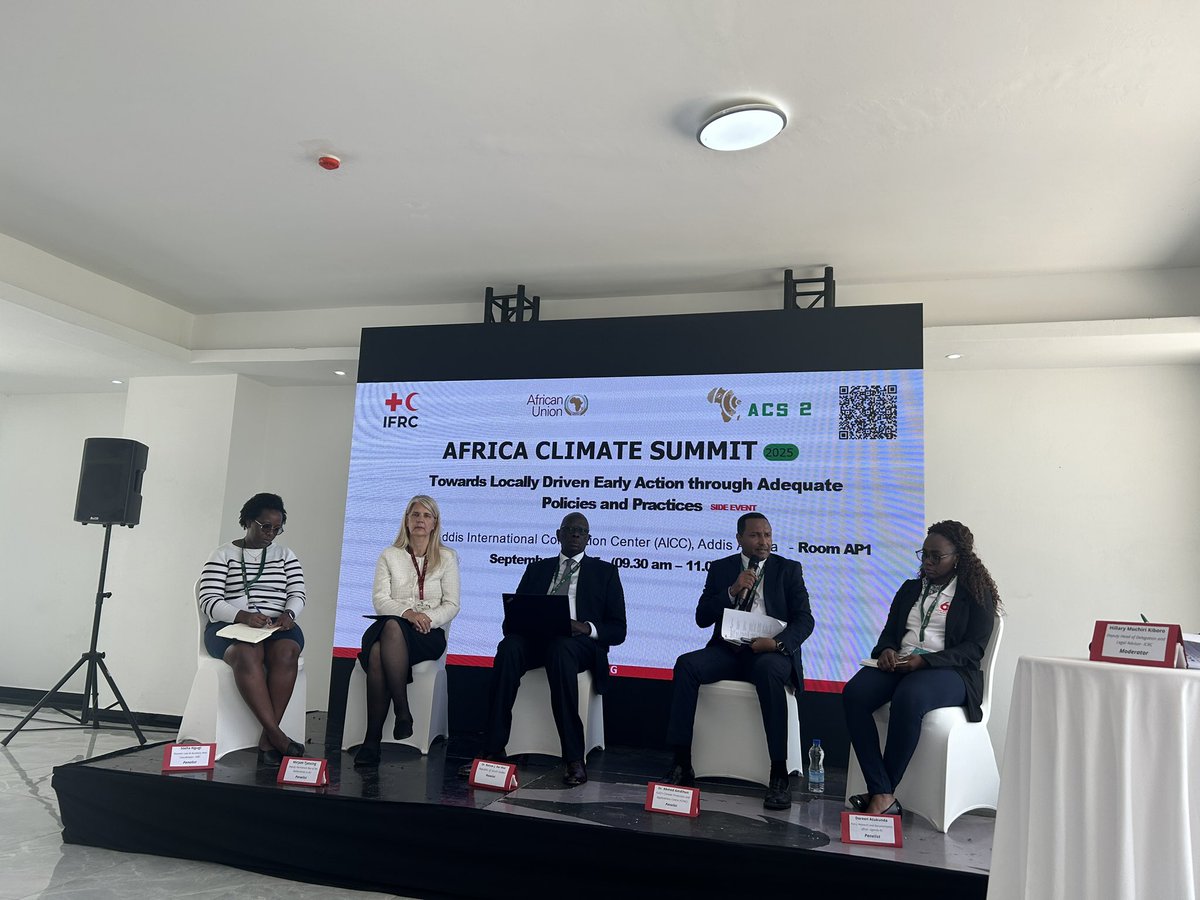 Early action doesn’t happen by default! It has to be planned for! Ahmed from <a href="/IGAD_CPAC/">ICPAC</a> sharing his reflections at #AfricaClimateSummit where we are discussing locally driven early action <a href="/red_climate/">Red Cross/ Red Crescent Climate Centre</a> <a href="/IFRCAfrica/">IFRC Africa</a> <a href="/UgandaRedCross/">Uganda Red Cross Society</a>