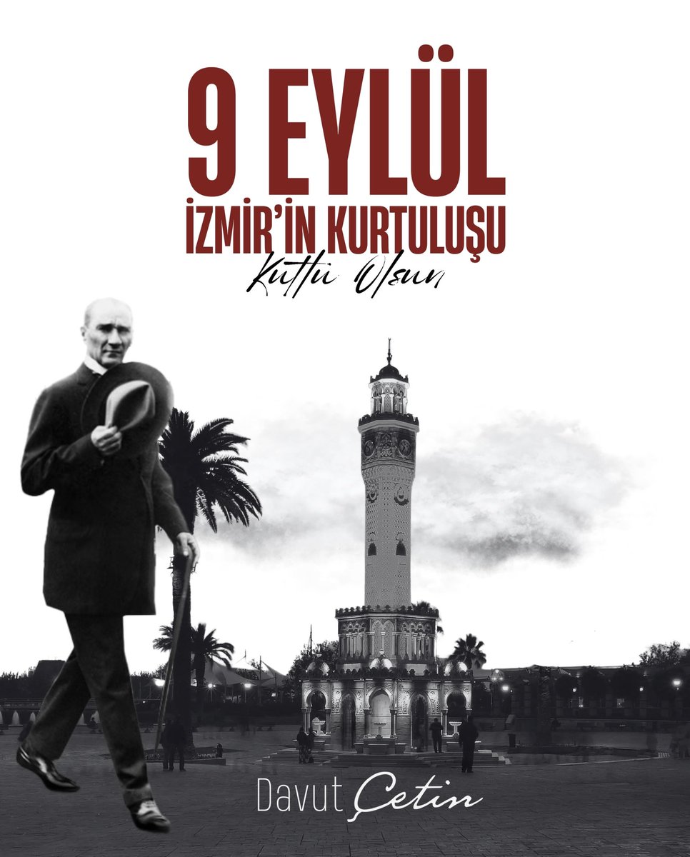 Milletimizin bağımsızlık yolundaki en büyük adımlarından biri olan İzmir’in kurtuluşunun 103. yıl dönümünü gurur ve coşkuyla kutluyoruz.

Gazi Mustafa Kemal Atatürk başta olmak üzere, tüm silah arkadaşlarını, aziz şehitlerimizi ve gazilerimizi rahmet, minnet ve şükranla anıyorum.