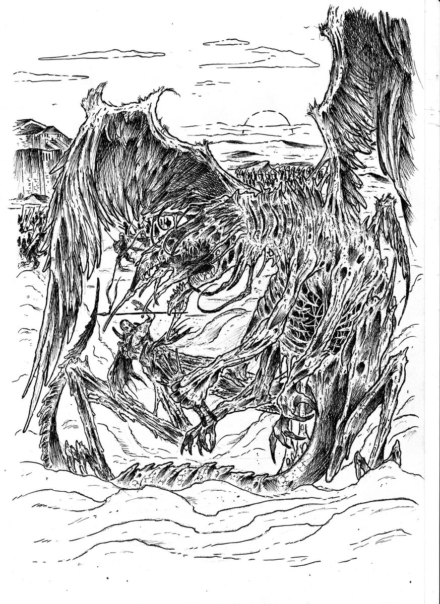 El horror invade <a href="/QuidAgisEd/">Quid Agis Editorial</a> de nuevo! Ilustrando de nuevo para esta gran gente! Ilustración de los buitres dimensionales!