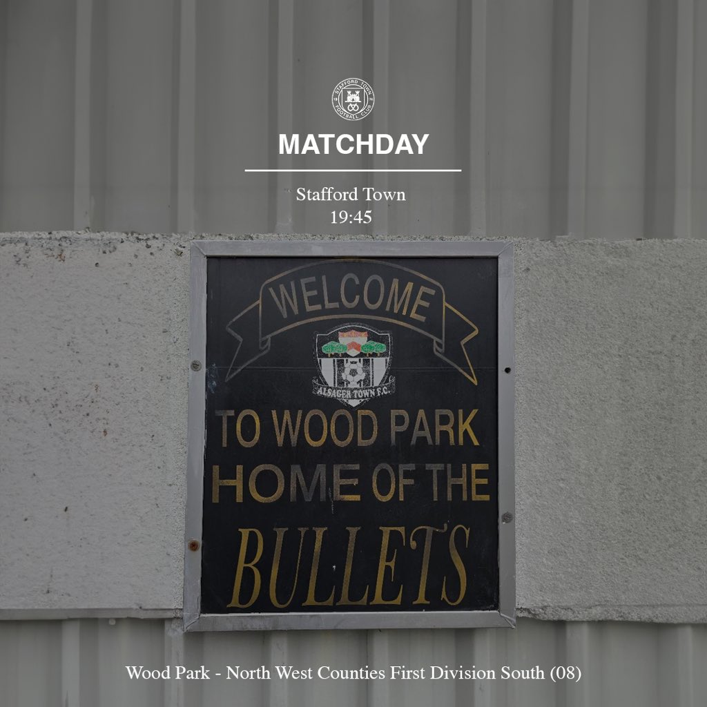 alsagertown_fc's tweet photo. Matchday vs @StaffordTown1st (home). https://t.co/Pj8s2B2d14