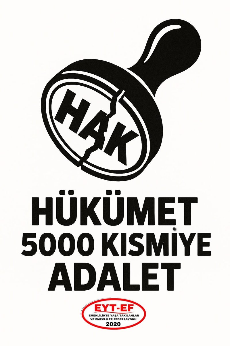 LEVENT ATACAN EYT-EF GEN.BŞK.YARD 💛💙 (@eytleventataca1) on Twitter photo 2.TAG
👇👇
#Hükümet5000KısmiyeAdalet
Yasalarla oynayarak umutlarını çaldığınız,
Borçla, açlıkla ve çaresizlikle ortada bıraktığınız,
Asrın haksızlığına imza attığınız,
5000 Prim ve Kısmi Emeklilik mağdurları;
Adalet istiyor‼️
#HükümetEmekliyeAdalet
<a href="/RTErdogan/">Recep Tayyip Erdoğan</a>
<a href="/isikhanvedat/">Prof. Dr. Vedat Işıkhan</a> 2.TAG
👇👇
#Hükümet5000KısmiyeAdalet
Yasalarla oynayarak umutlarını çaldığınız,
Borçla, açlıkla ve çaresizlikle ortada bıraktığınız,
Asrın haksızlığına imza attığınız,
5000 Prim ve Kısmi Emeklilik mağdurları;
Adalet istiyor‼️
#HükümetEmekliyeAdalet
<a href="/RTErdogan/">Recep Tayyip Erdoğan</a>
<a href="/isikhanvedat/">Prof. Dr. Vedat Işıkhan</a>