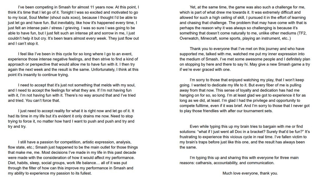 FloppehFeesh's tweet image. Over a decade of competing in Smash