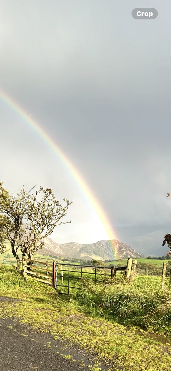 Beautiful rainbow captured over Bowness Knott, Ennerdale Water yesterday evening 08/09/2025.