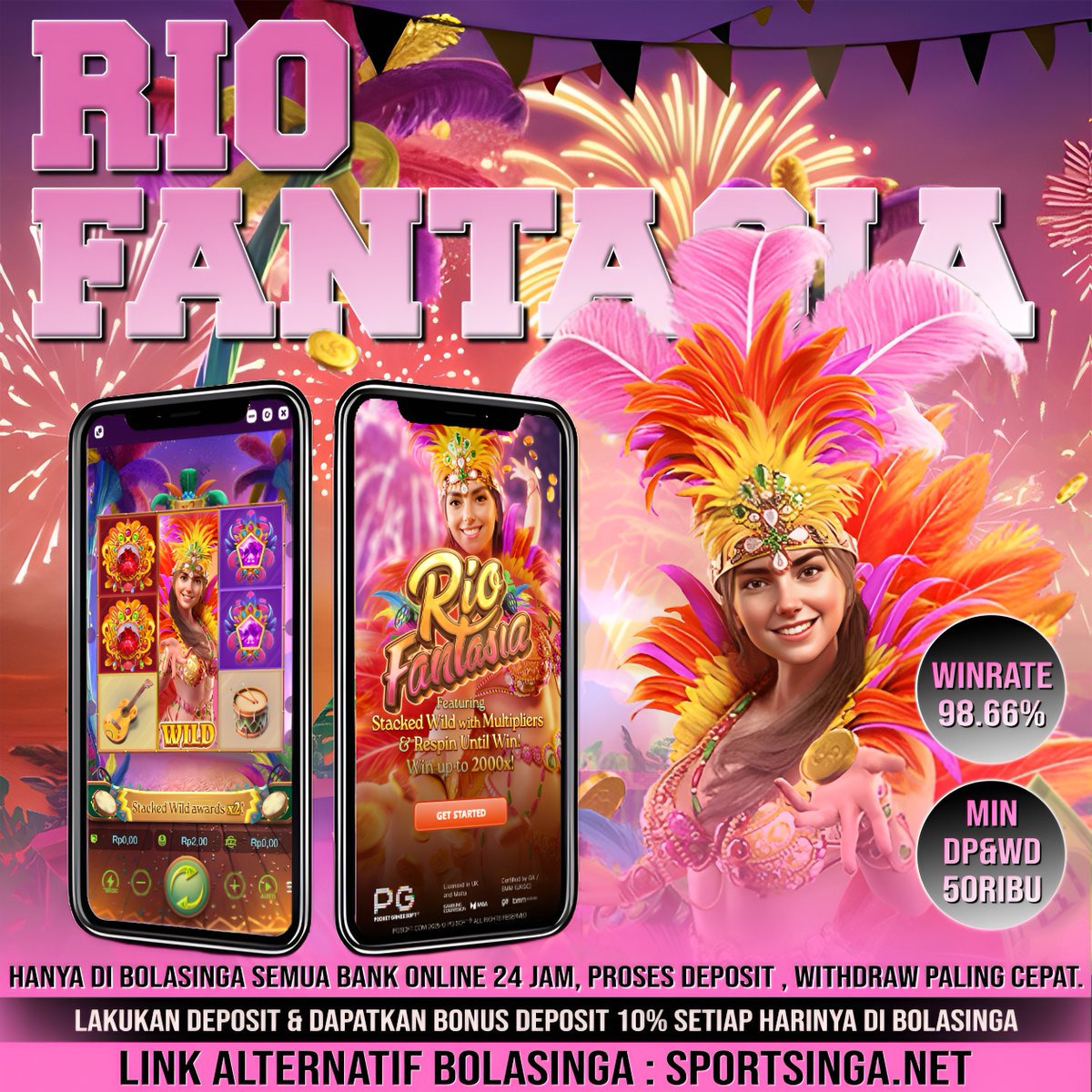 BolasingaNew's tweet photo. SL0T GACOR HARI INI DI BOLASINGA

REKOMENDASI SLOT PG SOFT GH Live Casino ( RIO FANTASIA )
AYO DAFTAR ID VIP SEKARANG JUGA 👇
LINK : https://t.co/FTyMCrySU8
BACA BERITA MENARIK LAINNYA 👇👇👇
-BONUS HARIAN 10%
-CASHBACK MINGGUAN 5-15%
-DEPOSIT PULSA TANPA POTONGAN https://t.co/VbkAzf0tTI