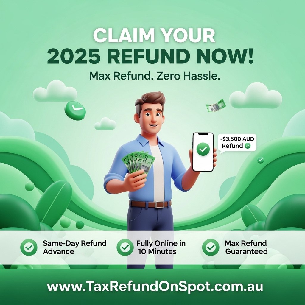 TaxRefundOnSpot's tweet image. CLAIM YOUR 2025 REFUND NOW! MAX REFUND, ZERO HASSLE.
#maxrefund #TaxCompliance2025 #TaxRefund #MelbourneLife #TrendingReels #BeforeAndAfter