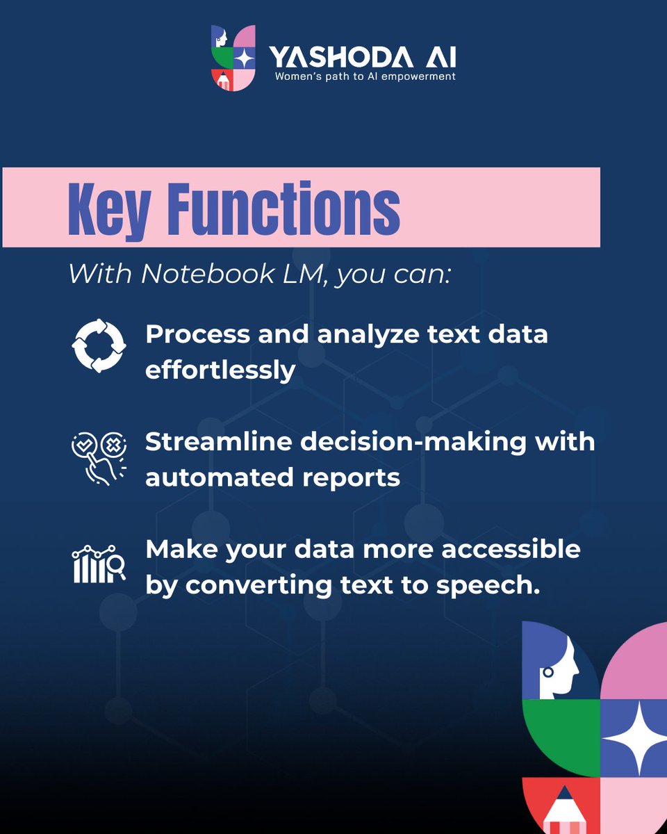 YashodaAI's tweet image. This week with Yashoda AI, we feature Notebook LM by Google Labs, an AI tool that turns lengthy reports, campaigns, and readings into structured insights, enabling sharper decisions, clearer communication, and more time for strategy.
#AIForGood #googlelabs